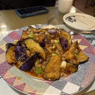 Eggplant with minced pork