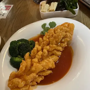 "Sweet and Sour Fish" 松鼠魚 - no bones, sweet, tangy, and perfectly fried - absolutely delicious!!