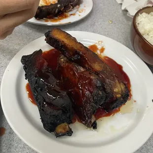 bbq ribs, ribs, food