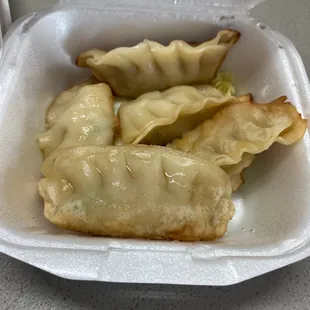 Chicken pan fried dumplings