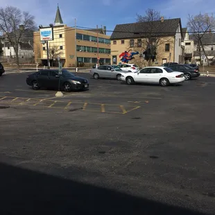 Nice big parking lot - so parking not a worry at this east side spot!