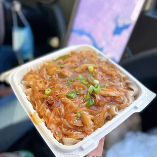 Noodles with twice cooked pork