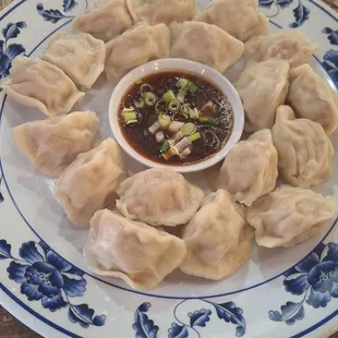 Dumplings cabbage and pork dumplings..