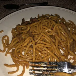 Roast Pork Lo-Mein, no veggies