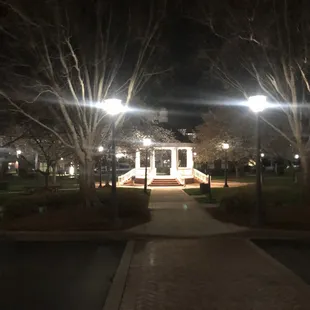 Park outside restaurant