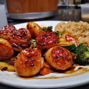 Hibachi Scallop and shrimp