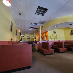 the inside of a restaurant