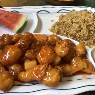 Sweet and sour pork.