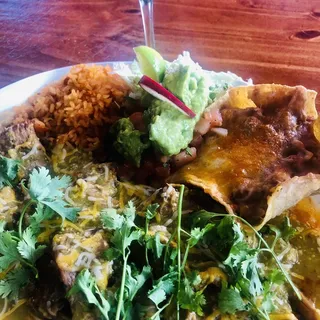 G. Chile Verde Carnitas Plate