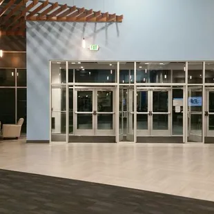 Main entrance doors.