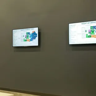 Maps on television screens will guide you where ever you need to go.