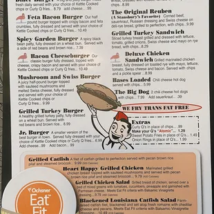 Eat Fit Menu Options
