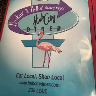 Menu cover