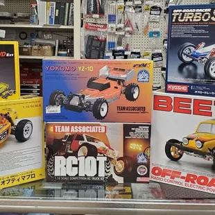 Some restock vintage kits and some new ones are now available.  We also have a few Kyosho Javelins, Optimas, and 40th Anniver...