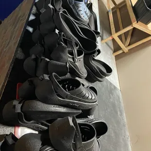 Slip guards for curling