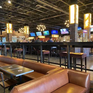 seating and bar area