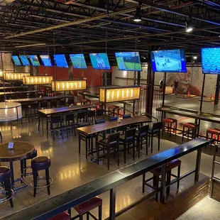 One of the multiple bar area lounges