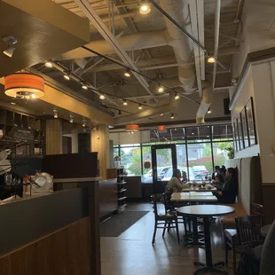 the interior of a coffee shop