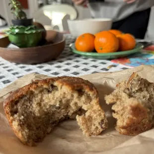 Banana nut muffin