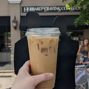 Iced Lavender Oat latte
