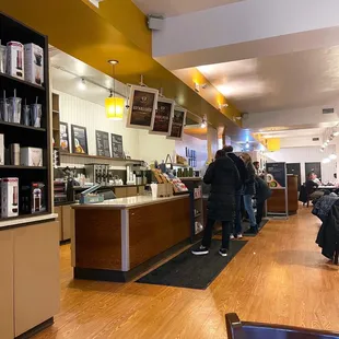 customers in a coffee shop