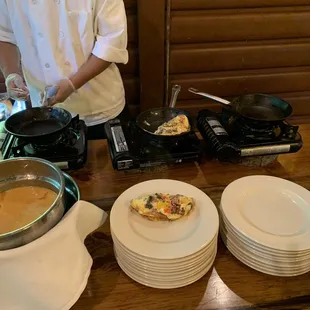 They are large omelettes!