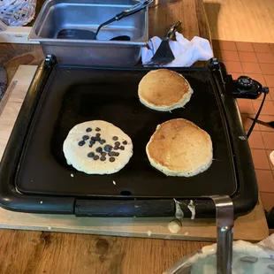 Chocolate chip pancakes are the bomb!