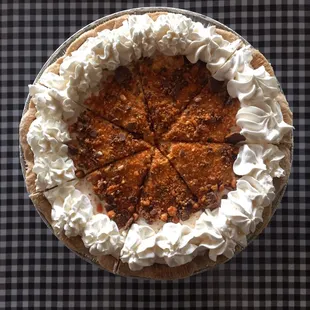 Fresh Home made butterfinger pie!