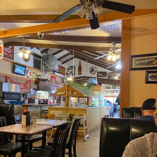 The hull of the cafe