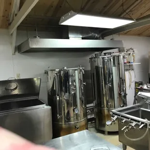 a kitchen with stainless steel appliances