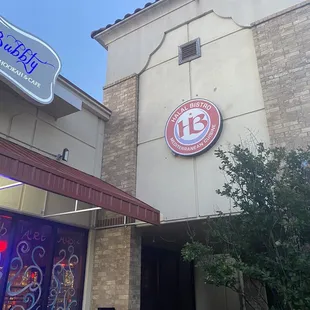 the outside of the building