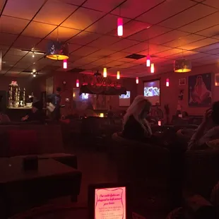 Dark/relaxing seating area