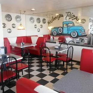 the interior of the restaurant