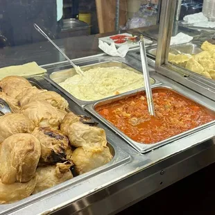 Cabbage rolls and sauce