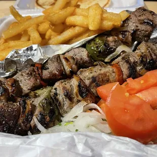 Beef Kabob Plate