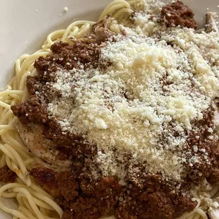Spaghetti &amp; meat sauce