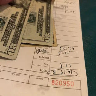 The final price wasn't bad!!