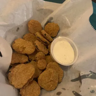 Fried pickles were ok