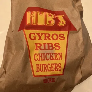 a bag of chicken burgers