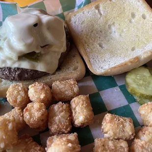 Southern Burger w/Tator Tots $11.99