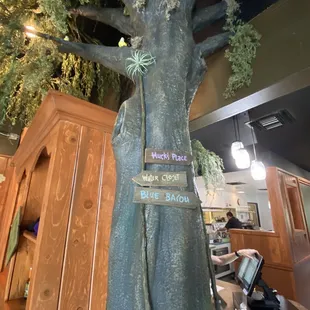 Themed decor at the cash register