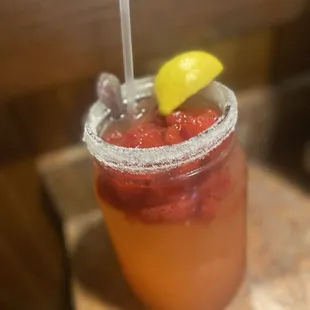 Strawberry Huck's Lemonade