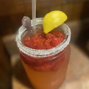 Strawberry Huck's Lemonade