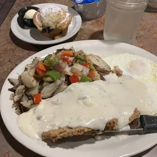 1/2 LB Chicken Fried Steak Platter