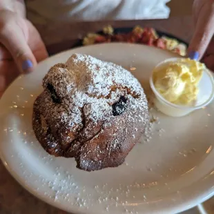 Huckleberry muffin.