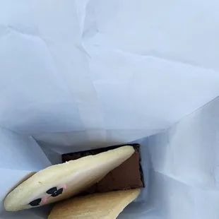 the inside of a paper bag