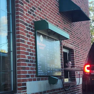 a car parked in front of the building