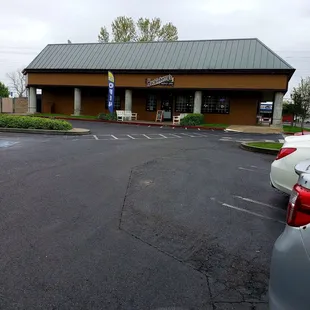a parking lot