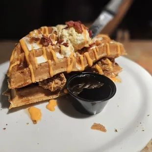 Chicken and waffles