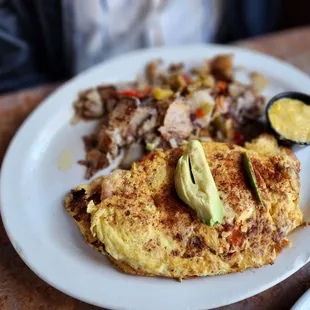 The Louisiana with a side of potatoes